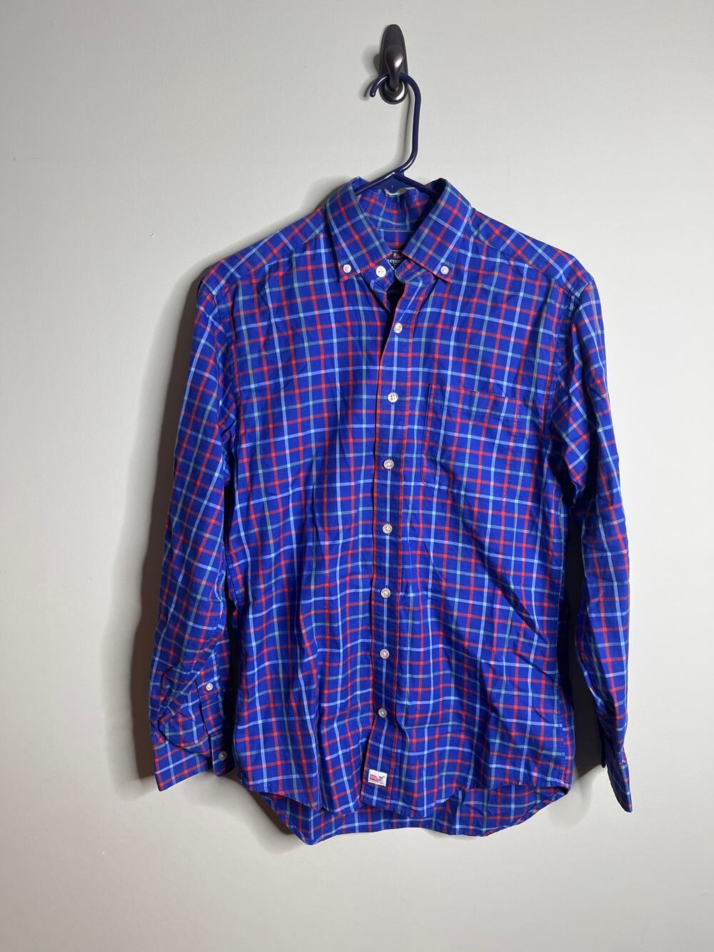 Vineyard Vines Murray Cotton Plaid Long Sleeve Button Up XS